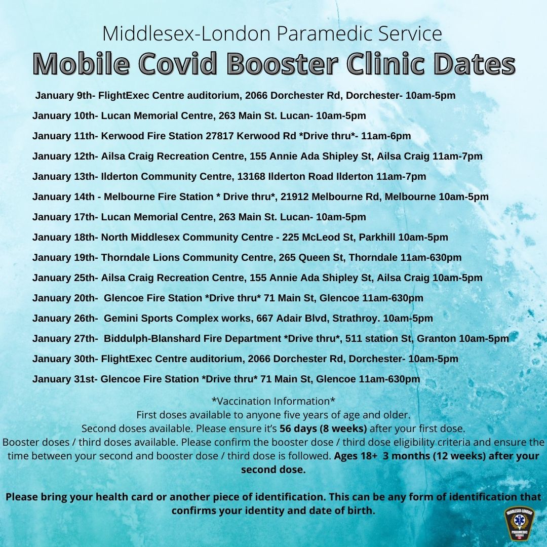 Mobile Vaccination Dates