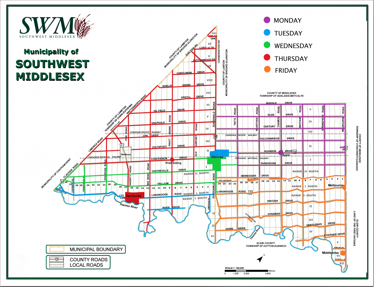 2021 Waste & Recycling Collection Map
