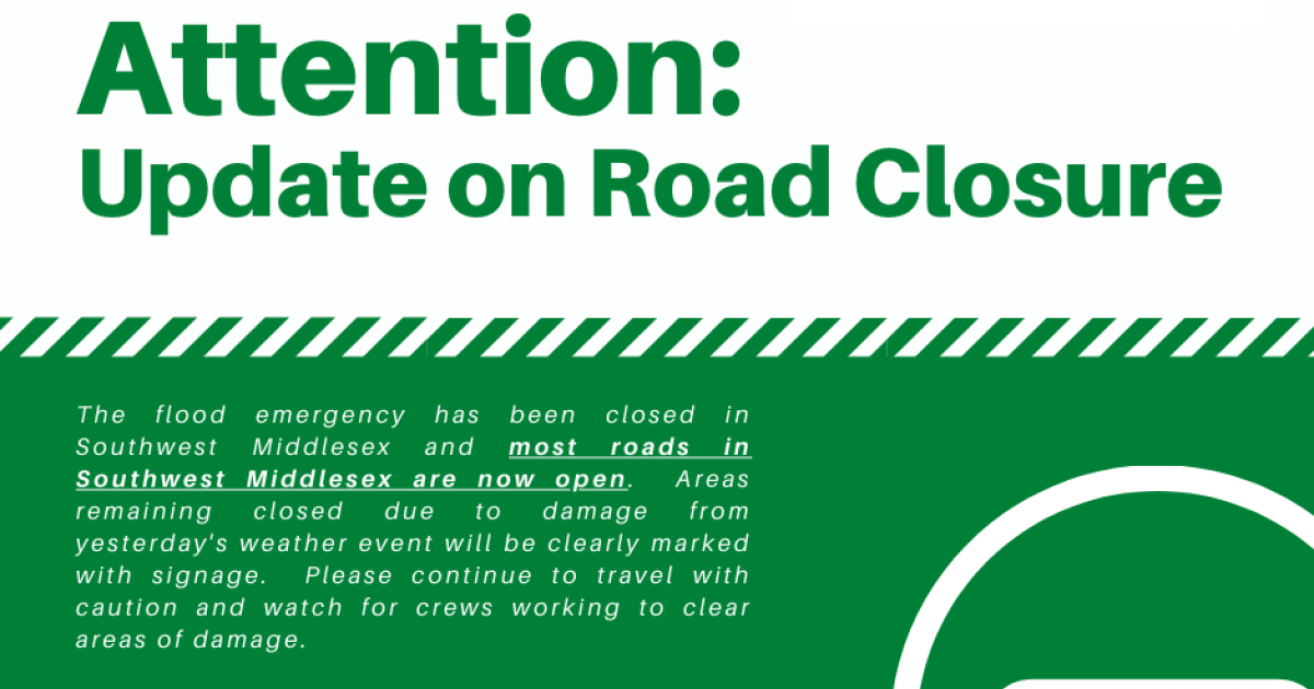 SWM Road Closure Update - Local Roads are now Open | Southwest Middlesex